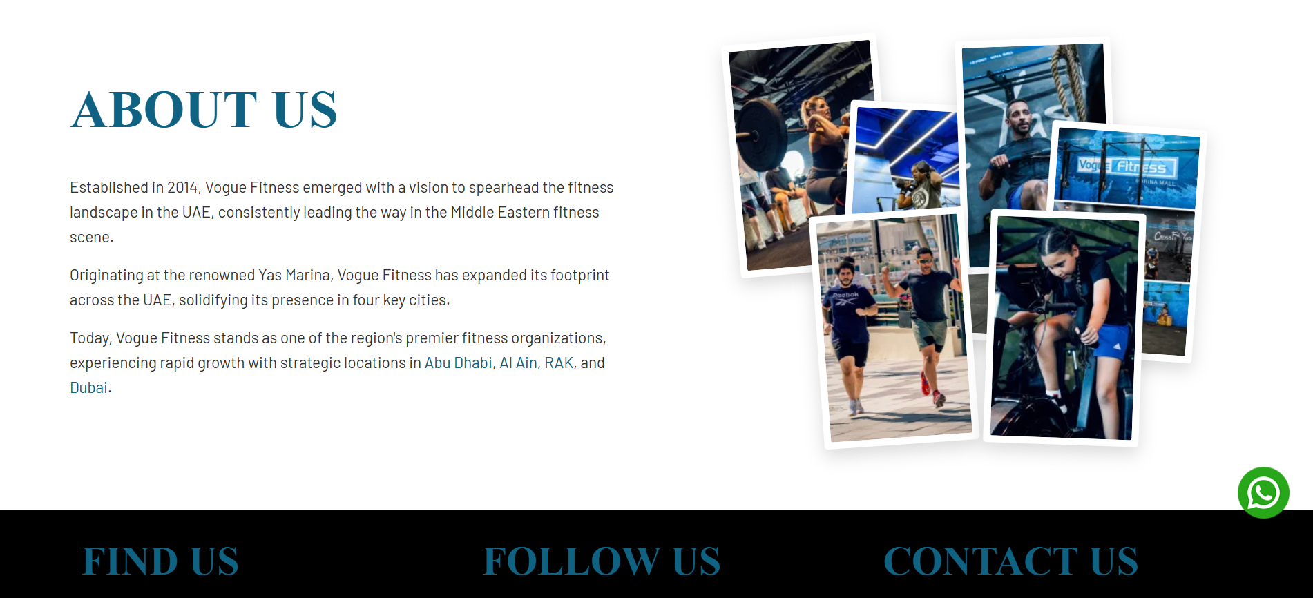 Vogue Fitness platform features - personalized training and facilities management dashboard